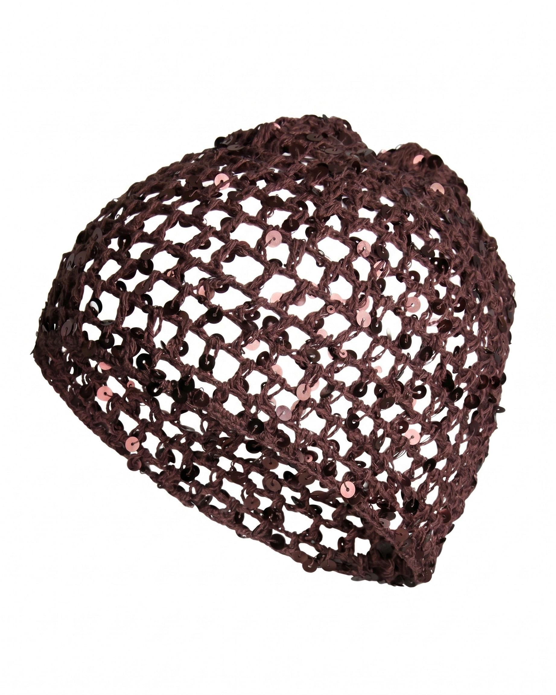 JANNY CROCHET HAT - HOT FUDGE - Dinvintageshop