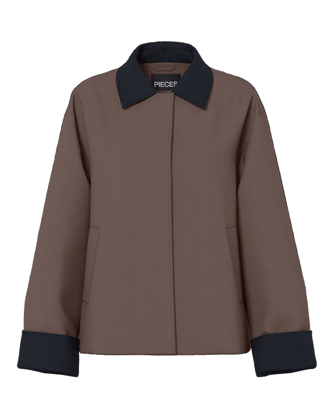 JORMA SHORT JACKET - COFFEE/BLACK - Dinvintageshop