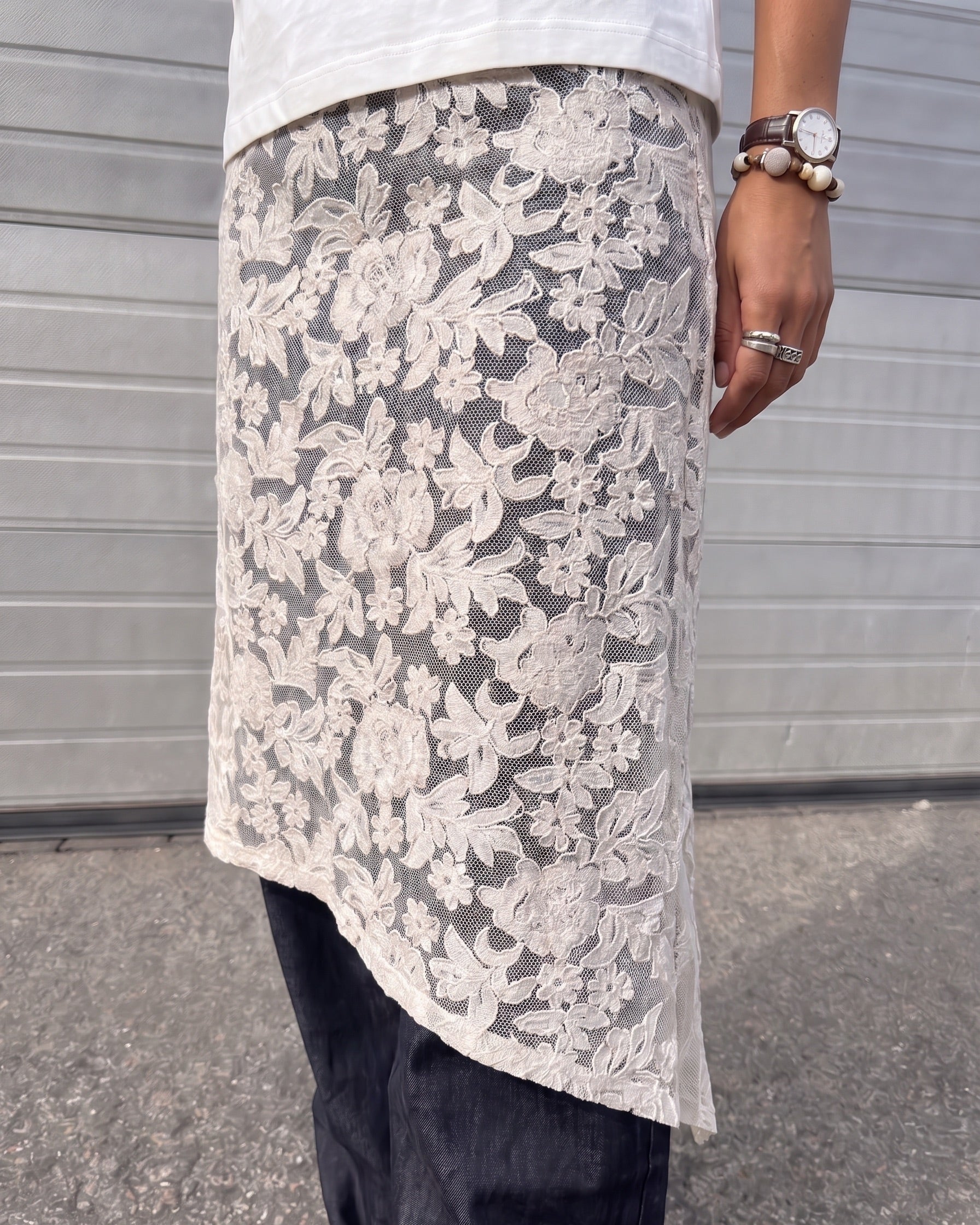 JOVA SARONG SKIRT - COCONUT MILK - Dinvintageshop
