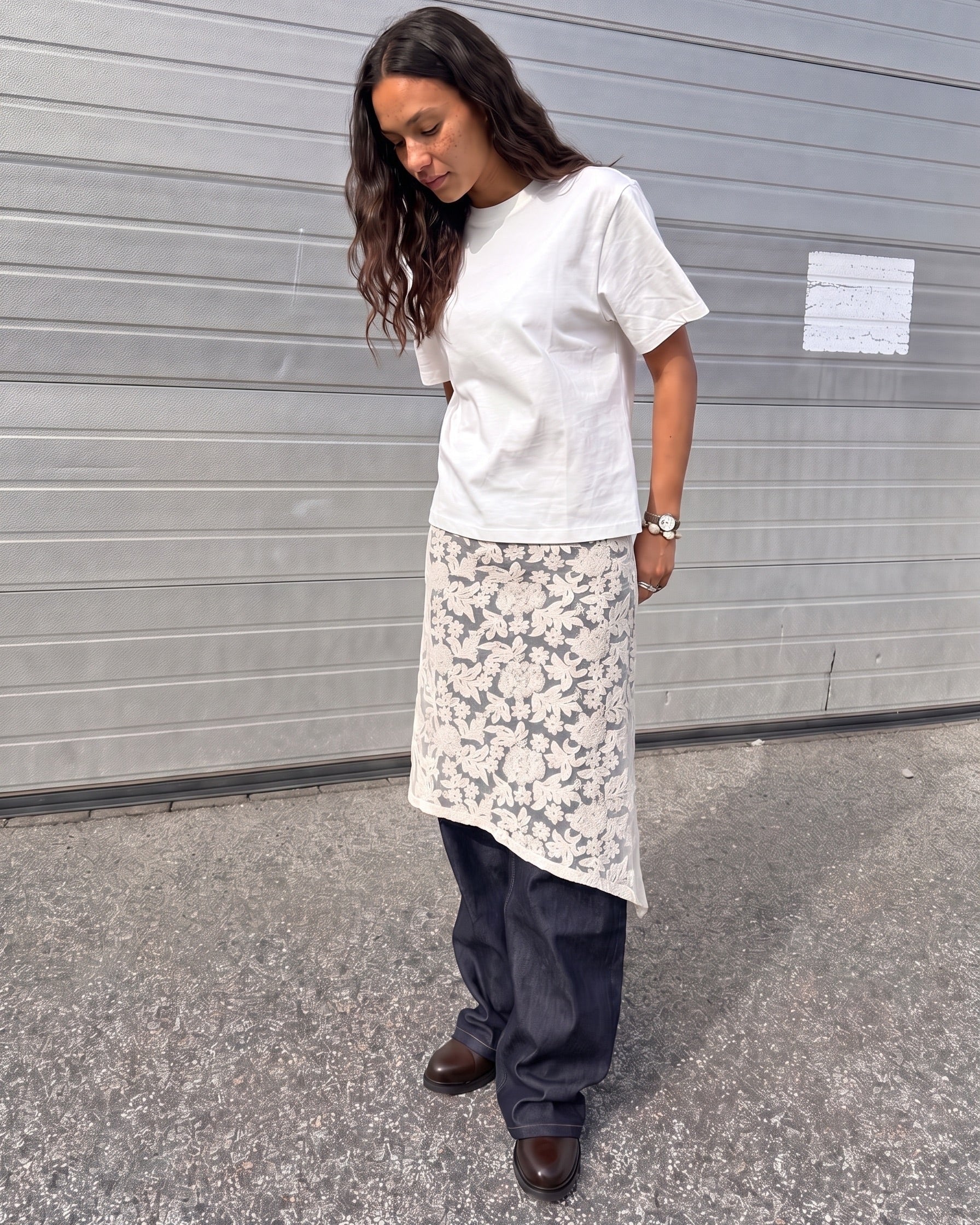 JOVA SARONG SKIRT - COCONUT MILK - Dinvintageshop