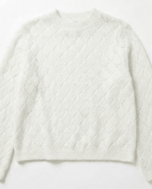 KAI KNIT LS - OFFWHITE - Dinvintageshop