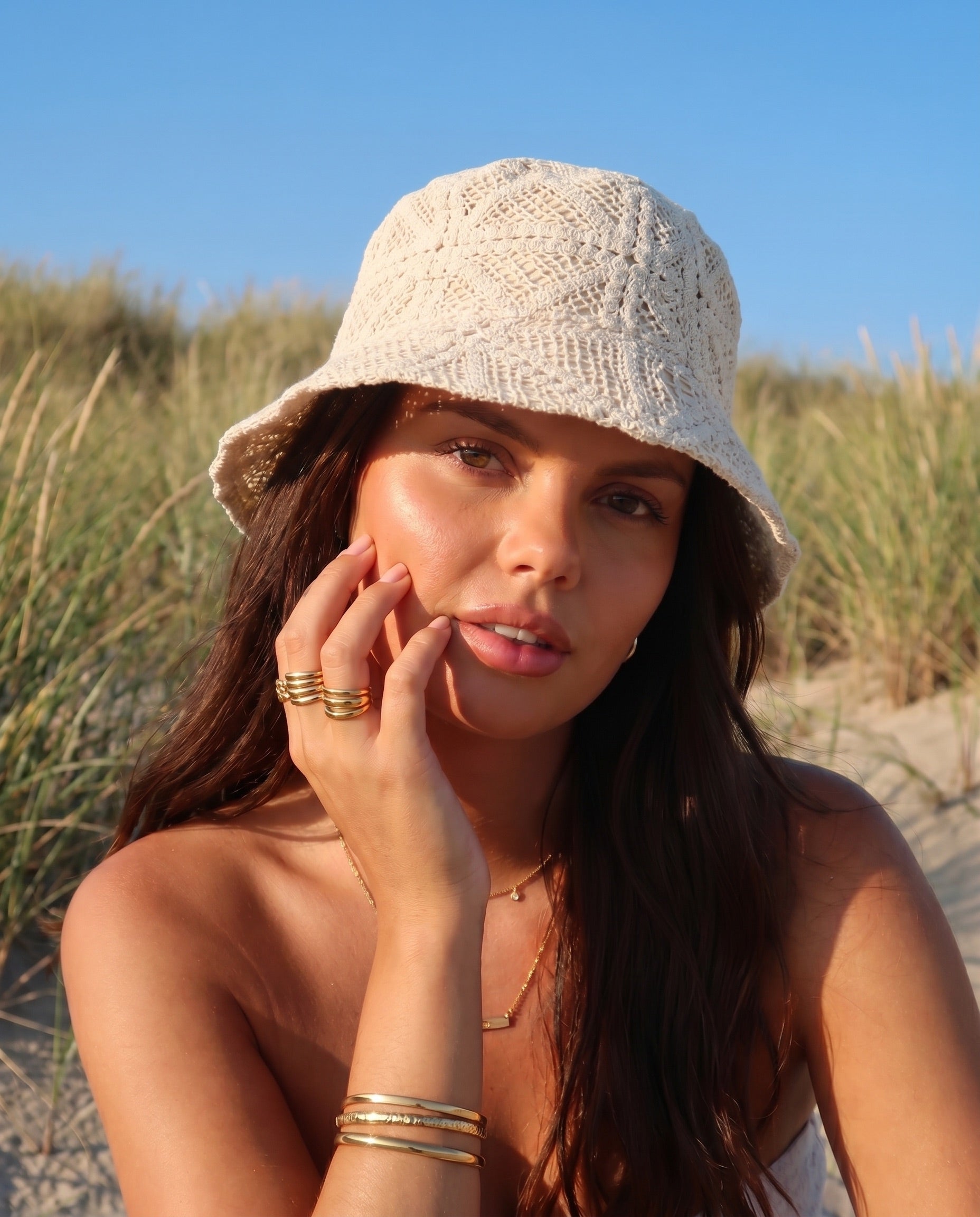 KARTA BUCKET HAT - CLOUD DANCER - Dinvintageshop