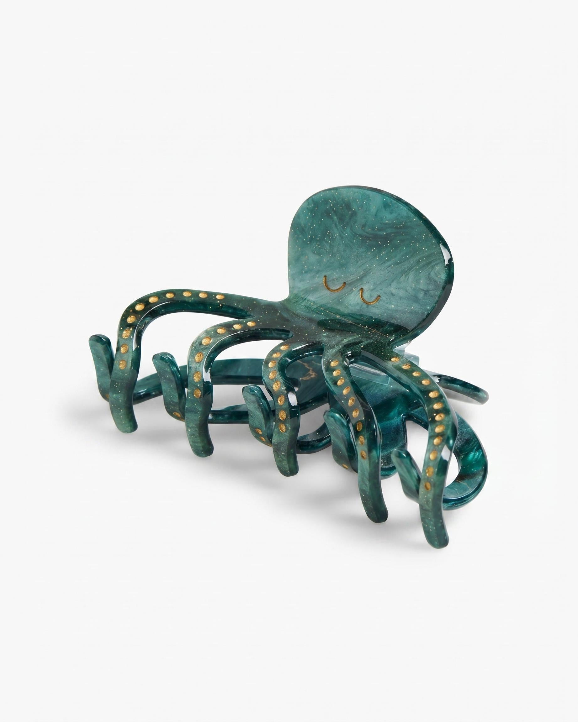KILINA BLÆKSPRUTTE HÅRKLEMME - PATINA GREEN - Dinvintageshop