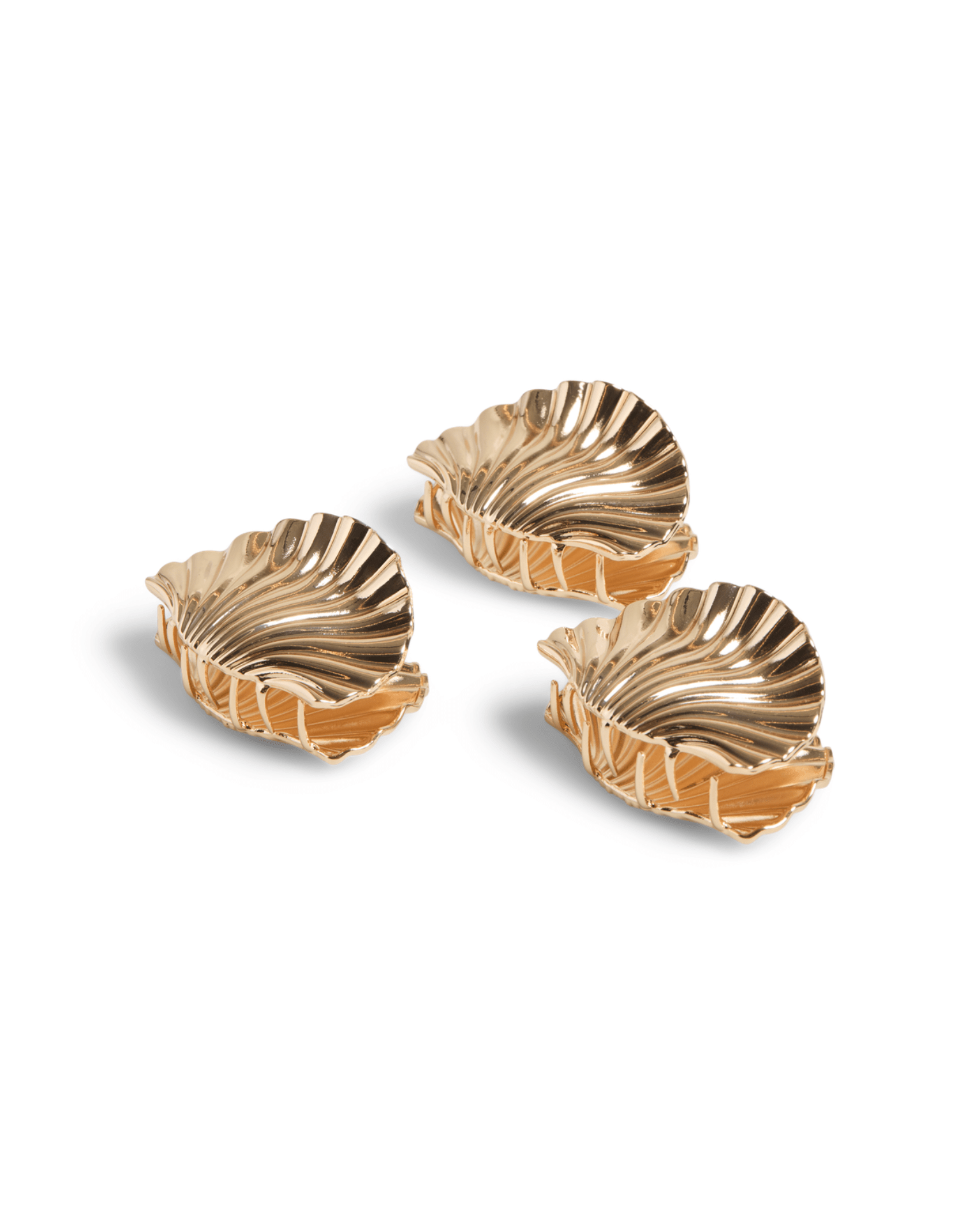 KIRGITA MINI HÅRKLEMME (3 - Pack) - GOLD COLOUR - Dinvintageshop