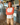KLARA TEE - WHITE/CORAL - Dinvintageshop