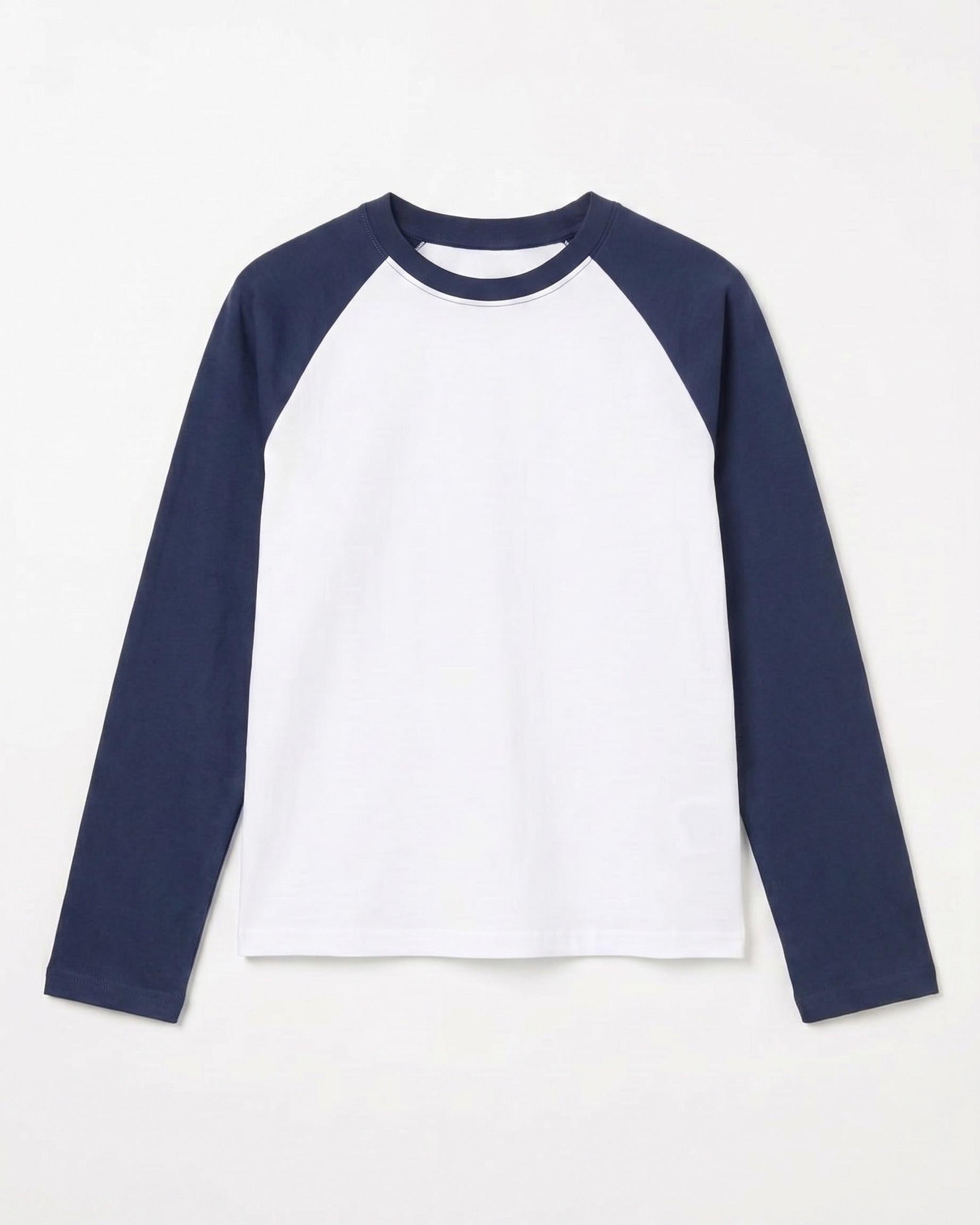KLARA TEE - WHITE/NAVY - Dinvintageshop