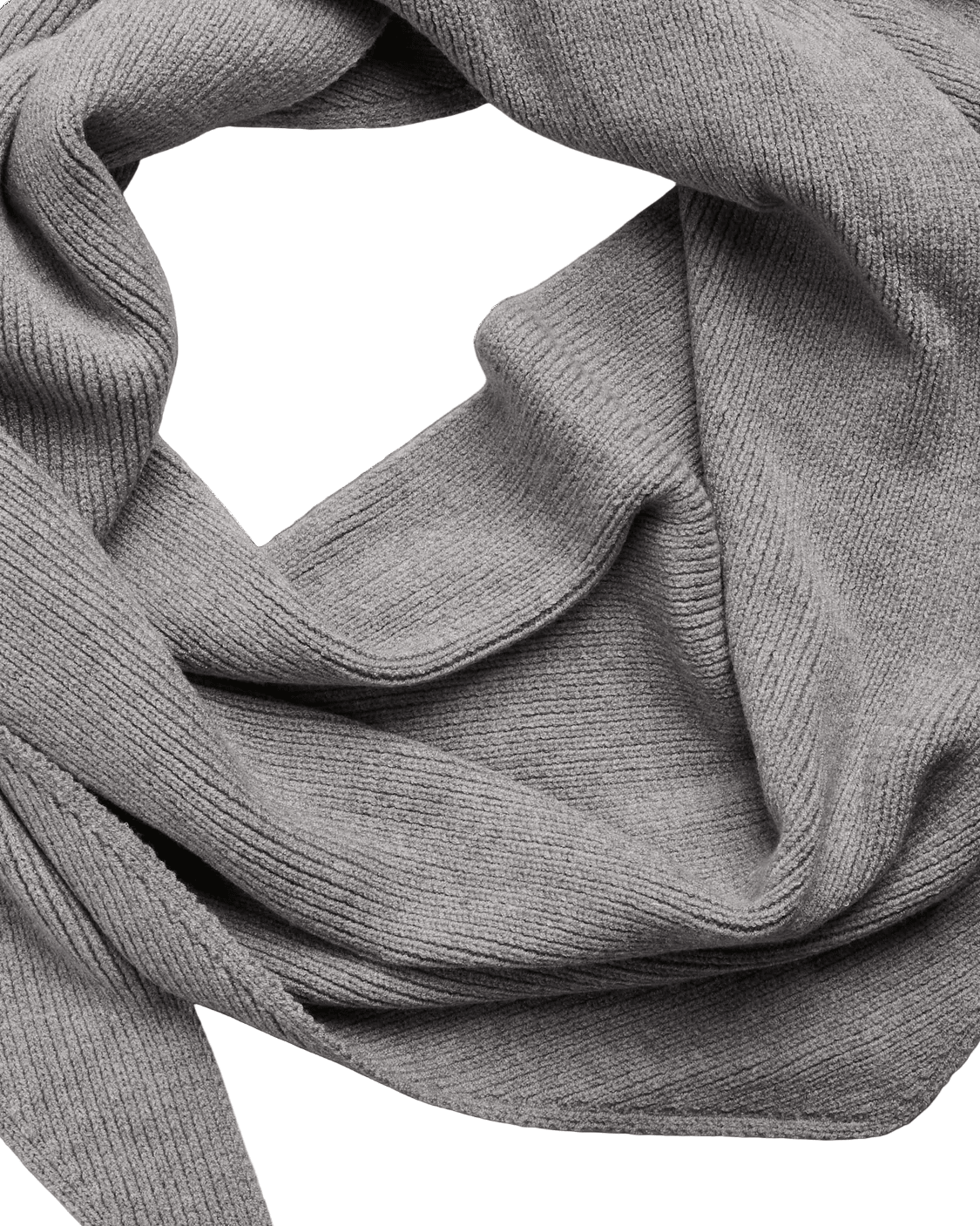 KOMMA BIG SCARF - MEDIUM GREY - Dinvintageshop