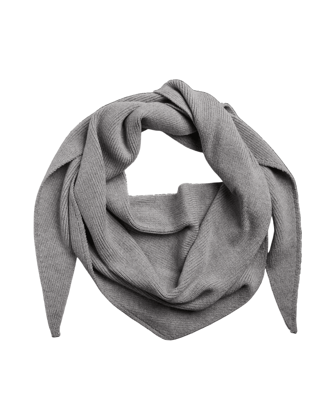 KOMMA BIG SCARF - MEDIUM GREY - Dinvintageshop