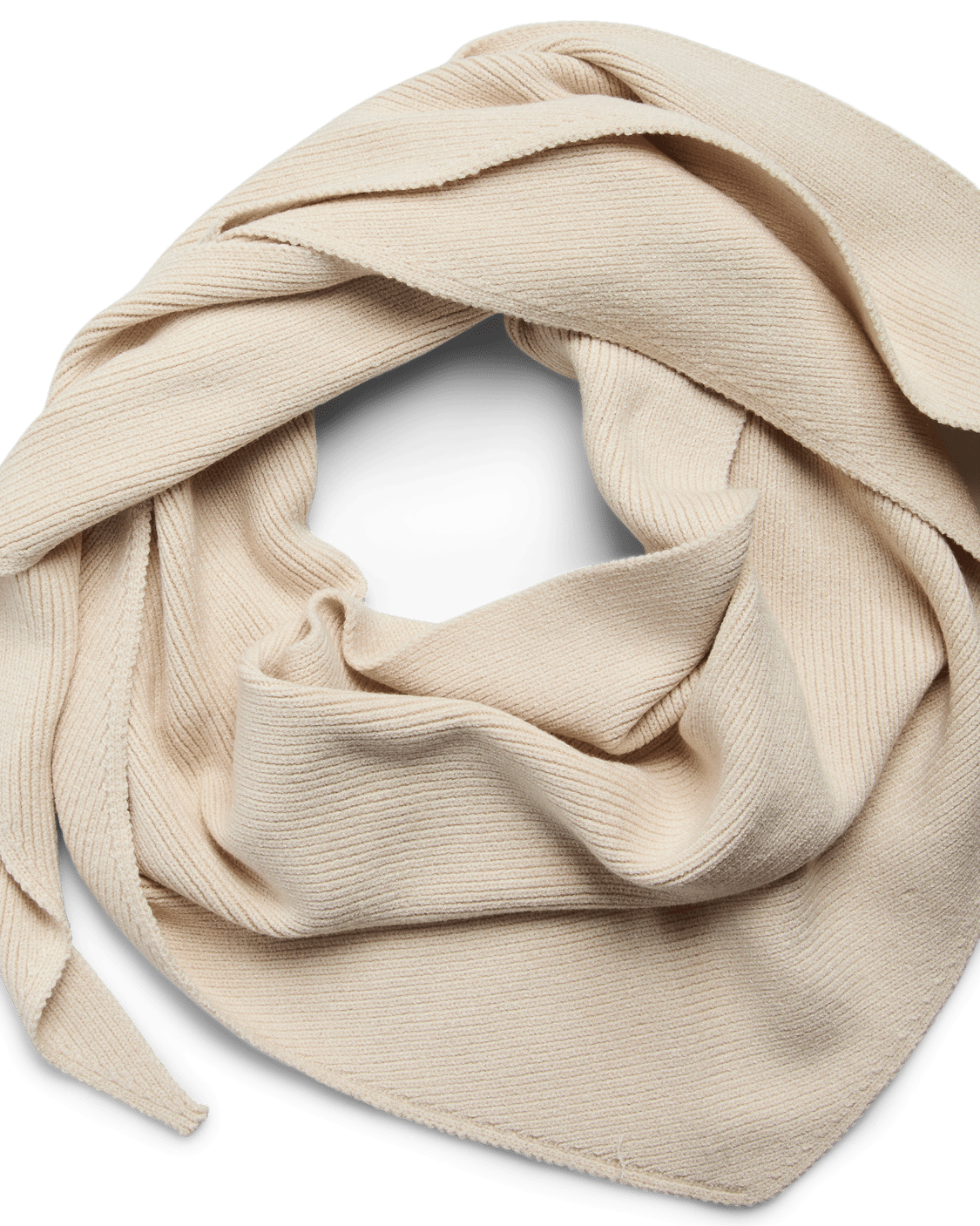 KOMMA BIG SCARF - WHITECAP GRAY - Dinvintageshop