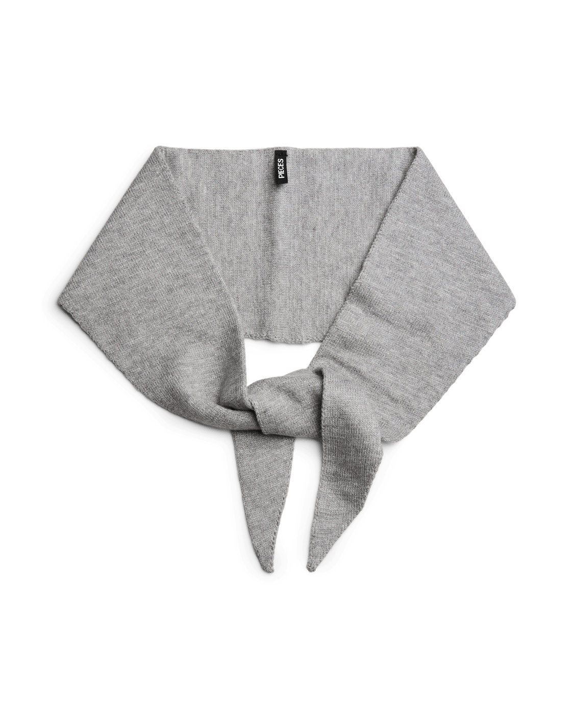KOMMA TRIANGLE SCARF - MEDIUM GREY MELANGE - Dinvintageshop
