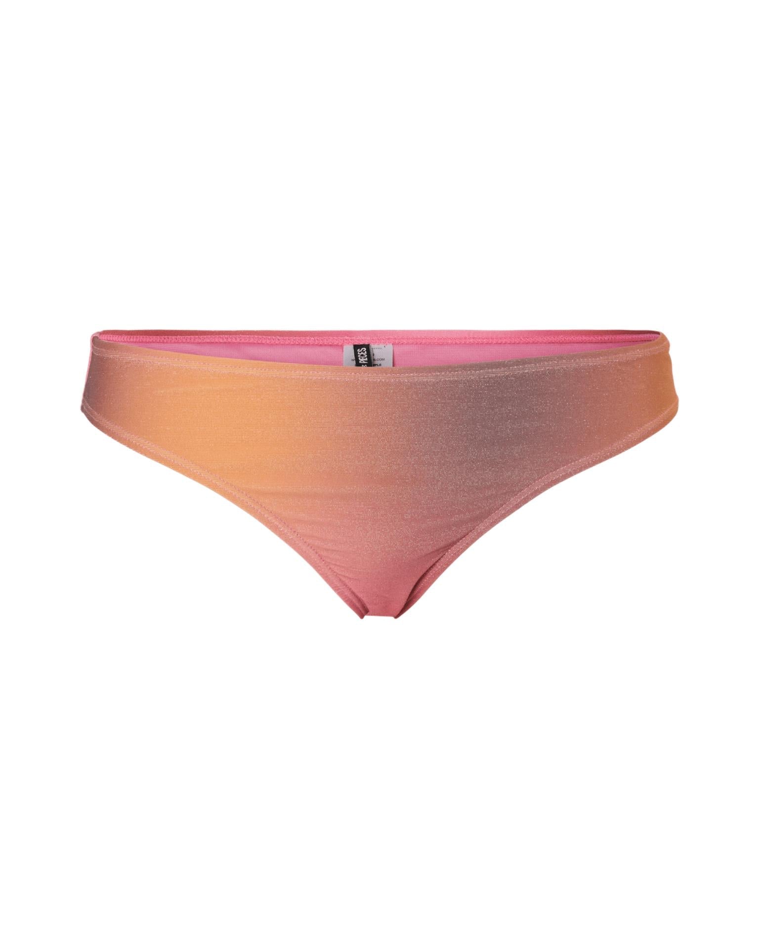 LAOMI GLITTER BIKINI SET - RED OCRHRE GRADIENT