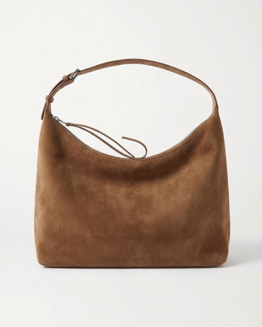 LEAH SUEDE BAG - TOBACCO - Dinvintageshop