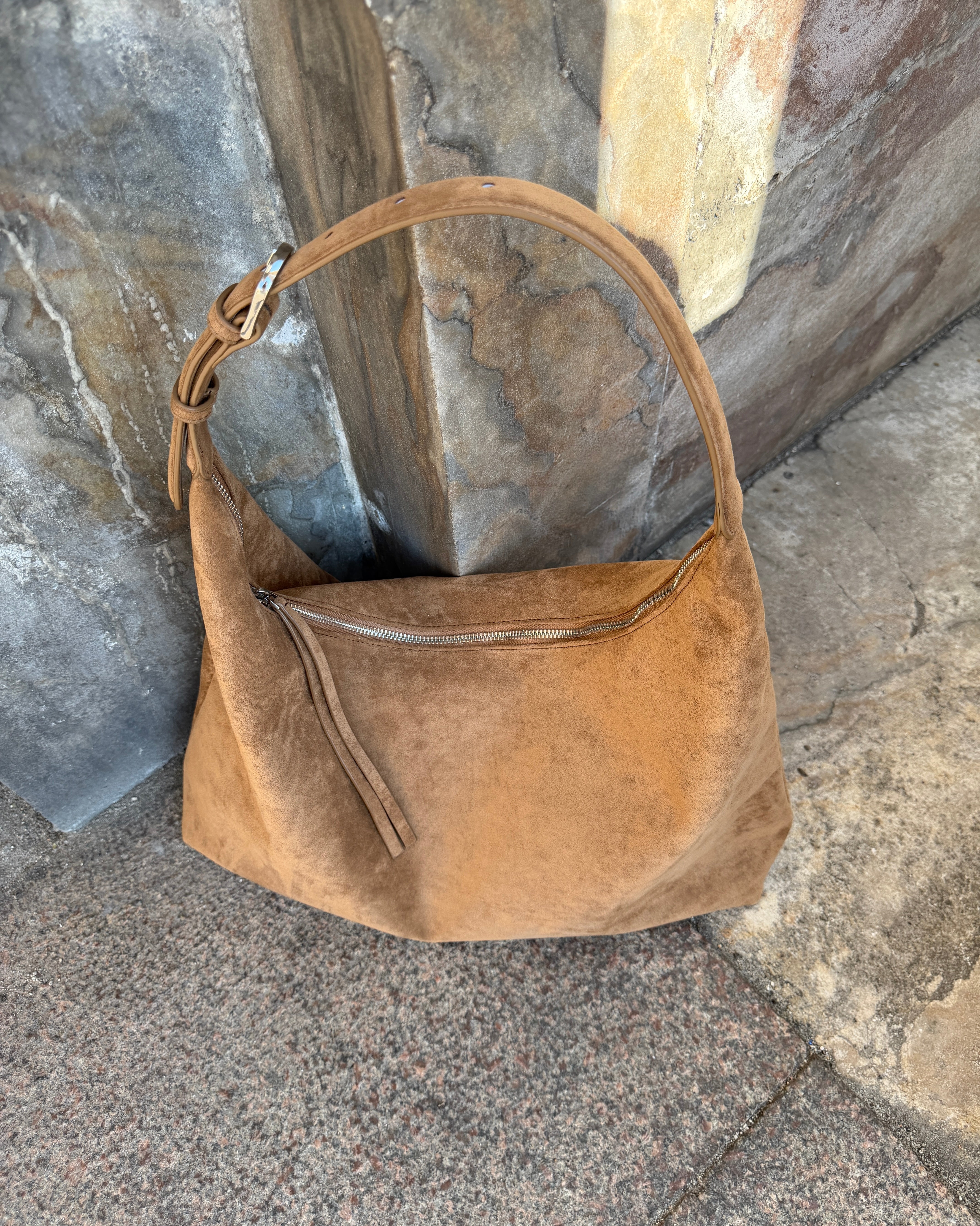LEAH SUEDE BAG - TOBACCO - Dinvintageshop