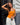 LINE HALTERNECK TOP - ORANGE - Dinvintageshop