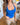LINE HALTERNECK TOP - ROYAL BLUE - Dinvintageshop