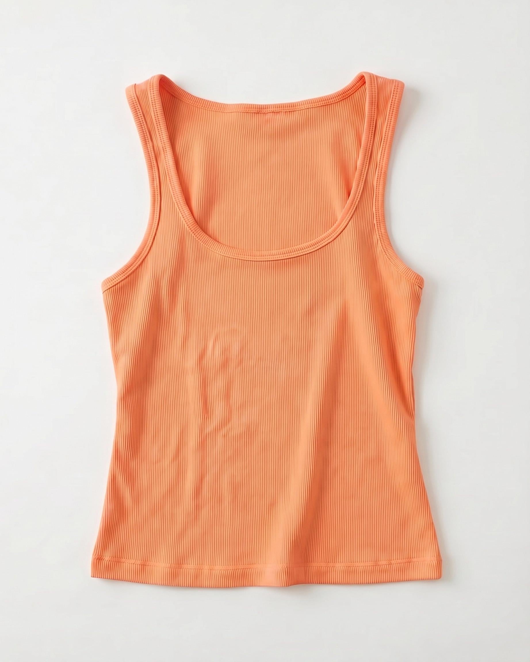 LUNA TANK TOP - CORAL - Dinvintageshop