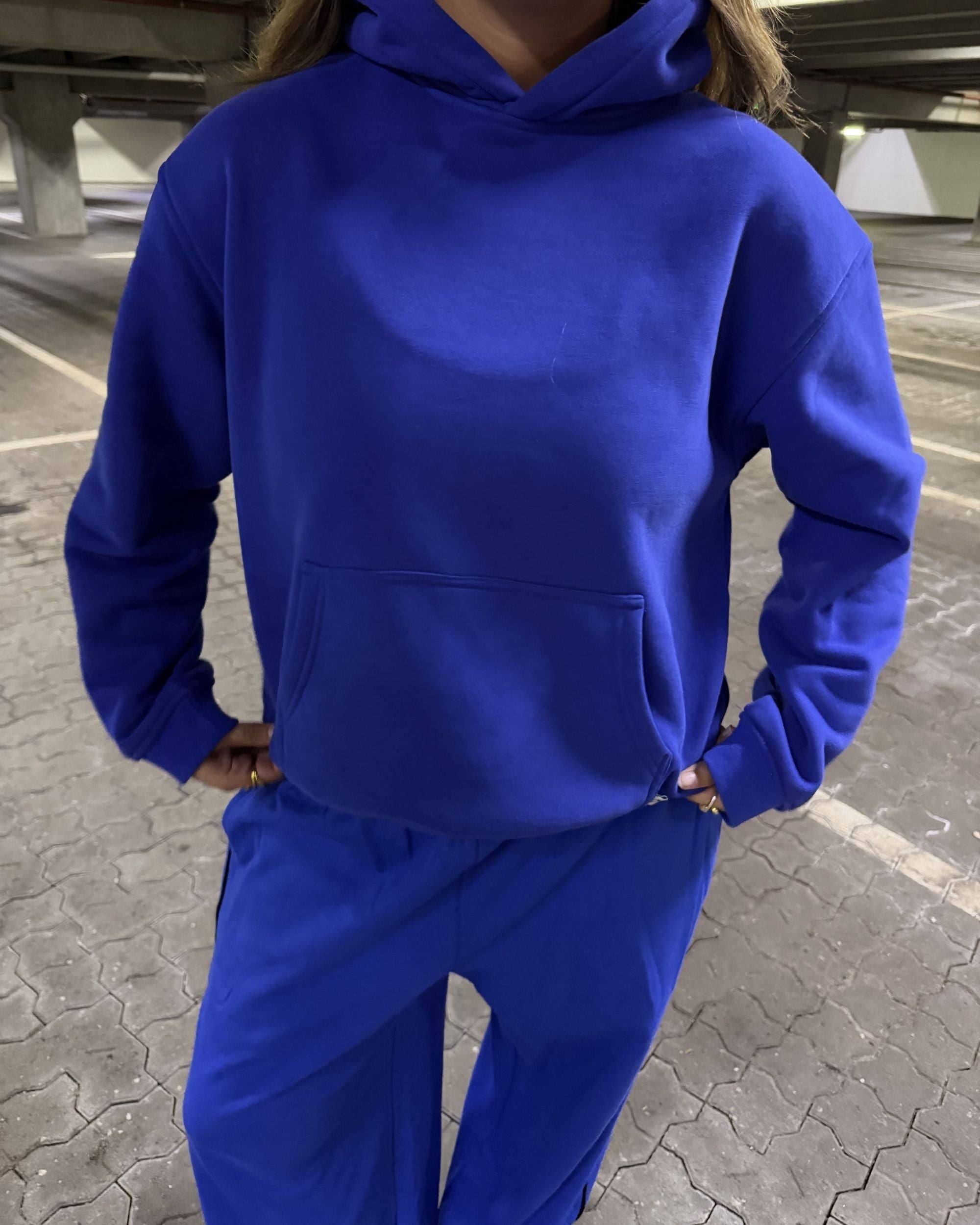MACHO CAMO HOODIE - ROYAL BLUE - Dinvintageshop