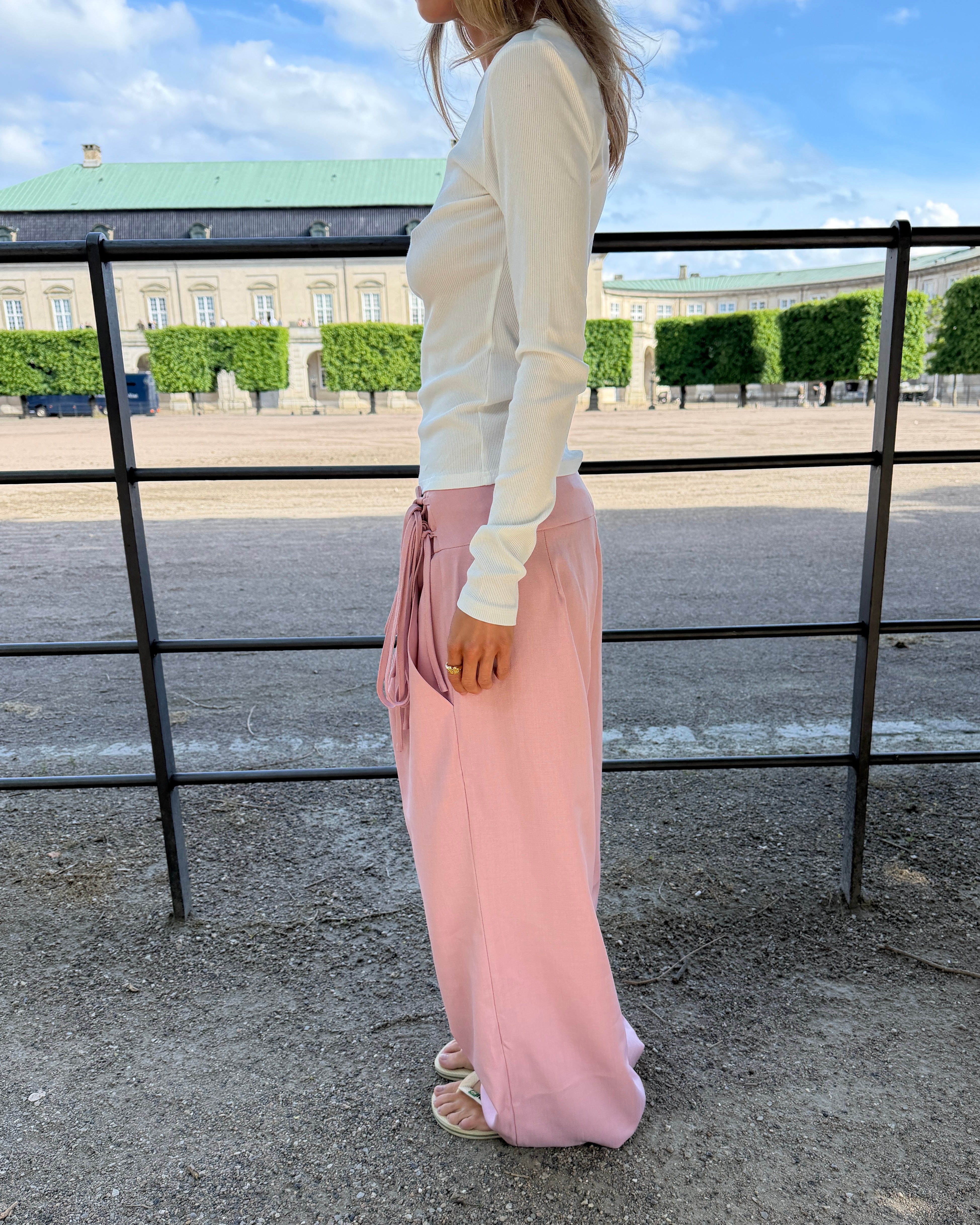MAIA SUIT PANT - LIGHT PINK - Dinvintageshop