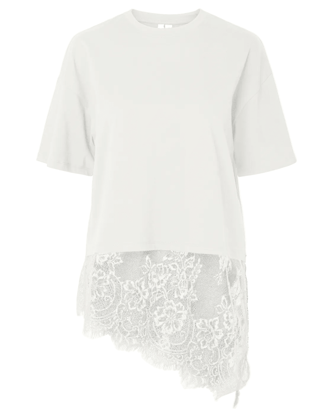 MAVE LACE T-SHIRT - CLOUD DANCER - Dinvintageshop
