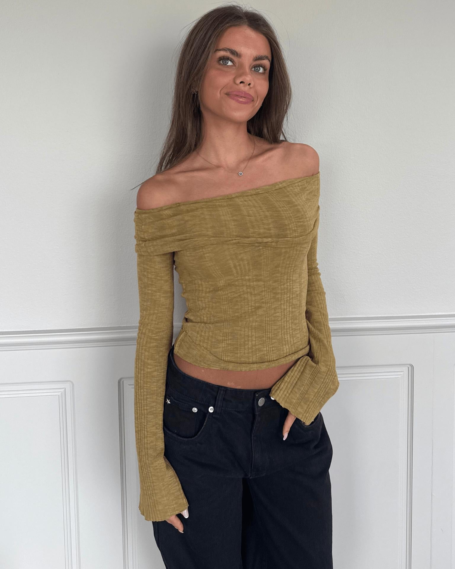 MELANIE TOP - MATCHA GREEN