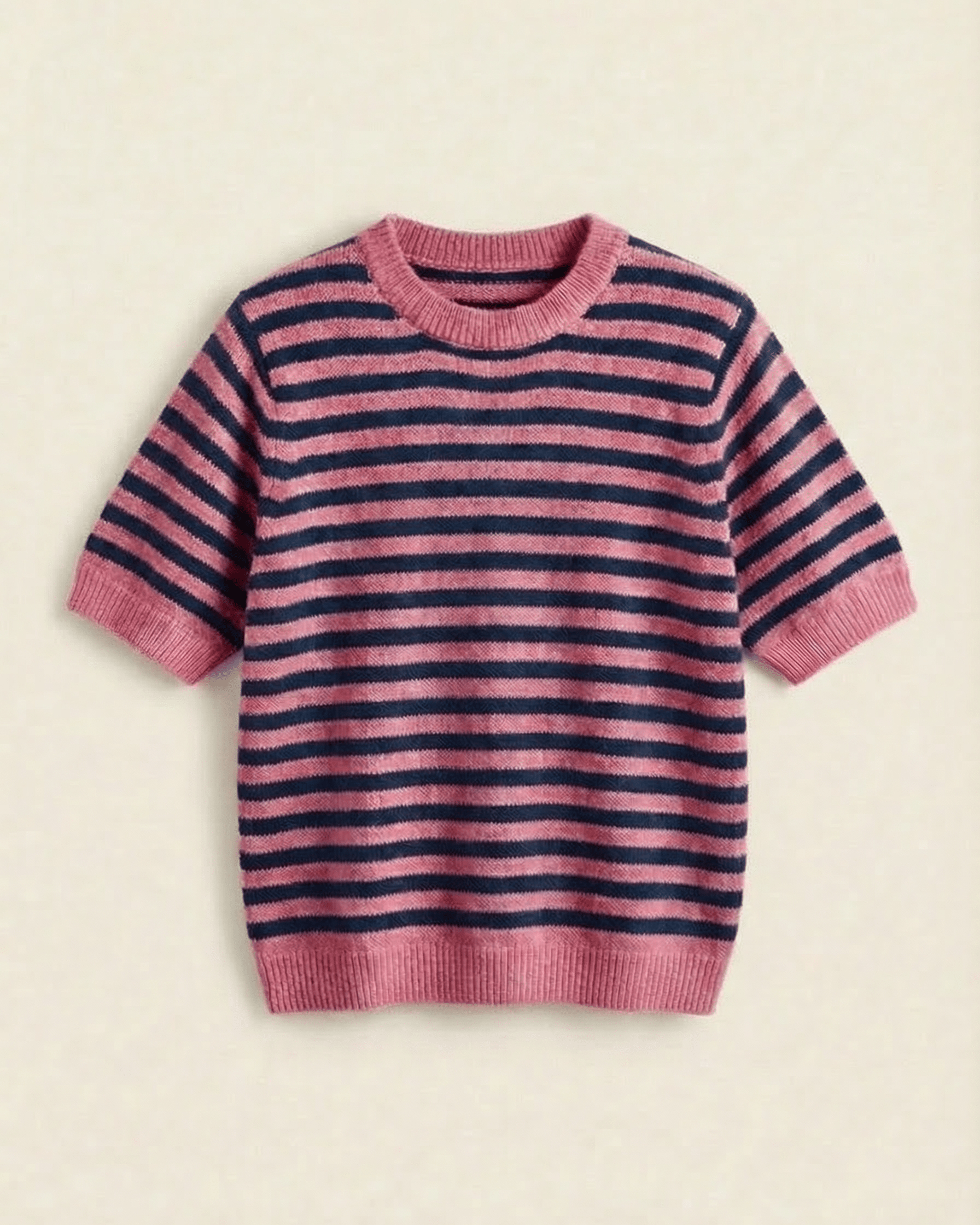 MIRA STRIBET STRIK - PINK/NAVY - Dinvintageshop