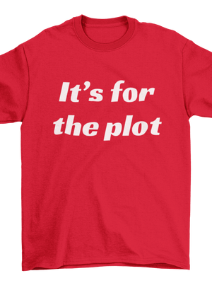 IT'S FOR THE PLOT, BABY TEE - RØD