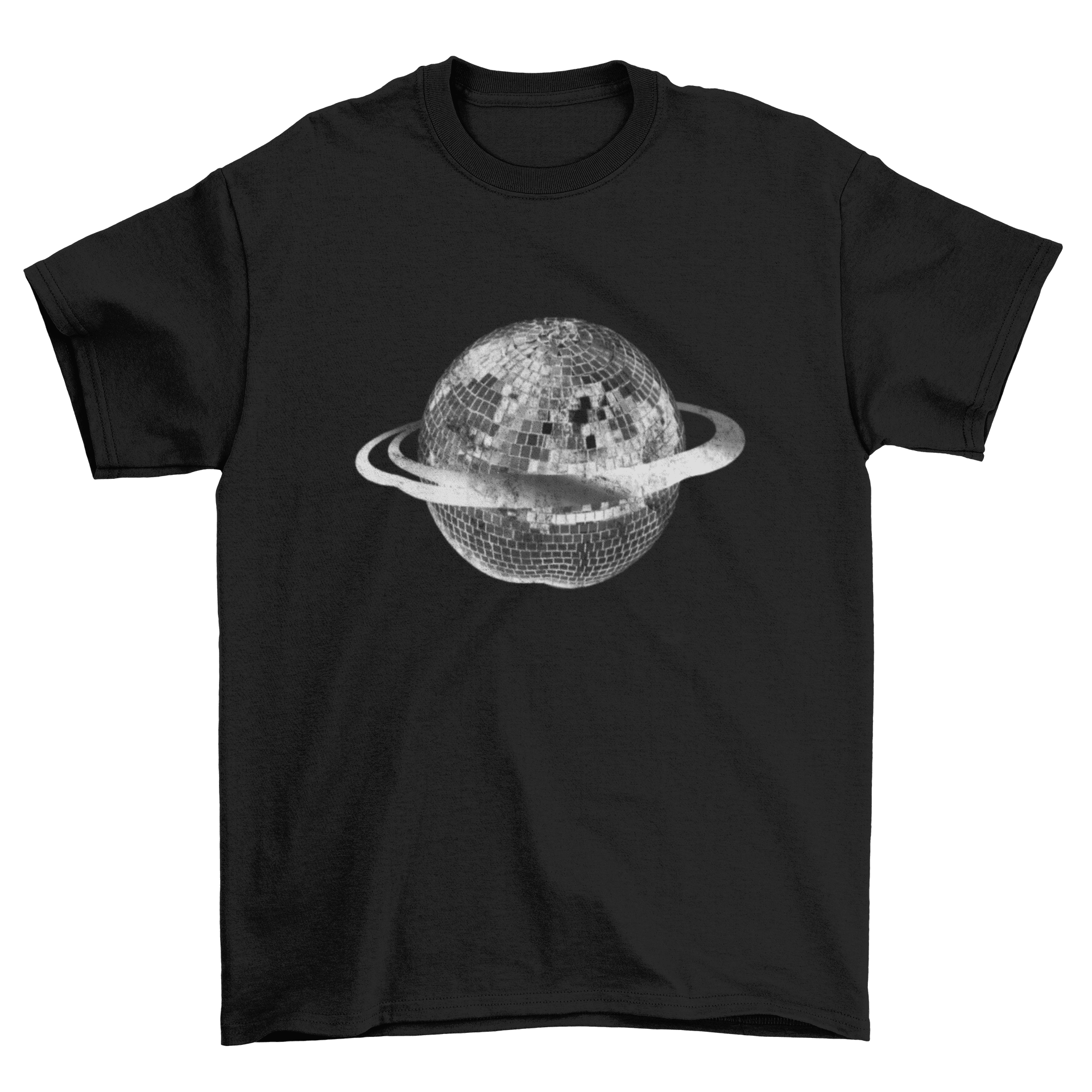 PLANET DISCO (blue), BABY TEE - NAVY