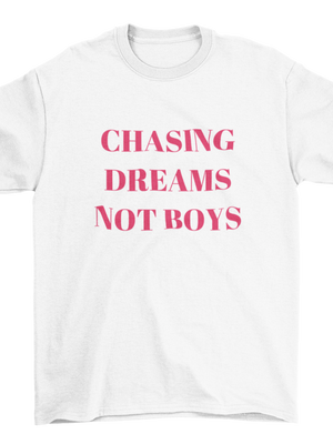 CHASING DREAMS, BABY TEE - HVID