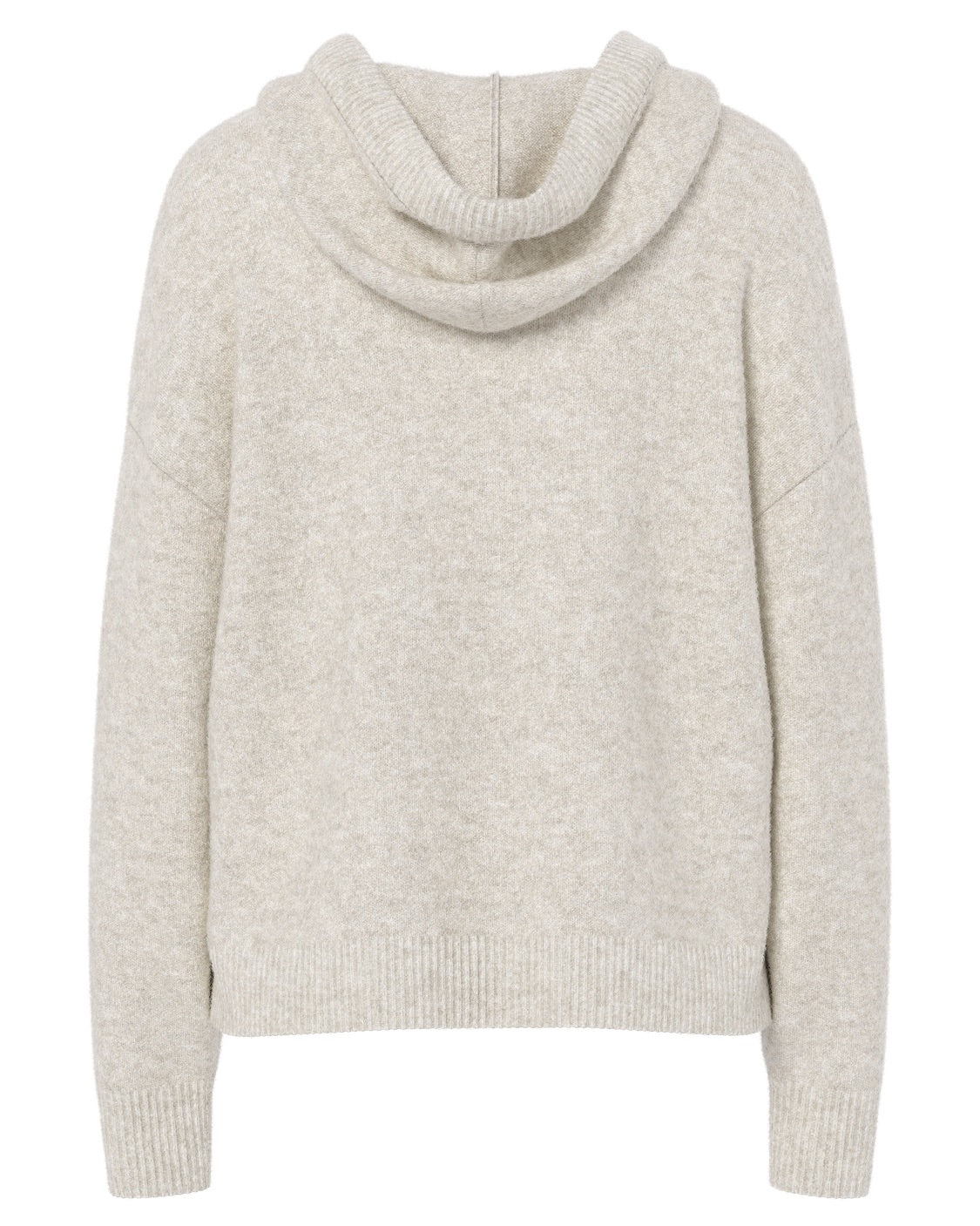 MALOU KNIT HOODIE - BIRCH MELANGE
