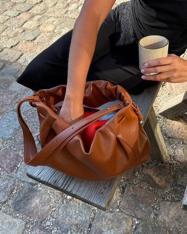 NAOMI BAG - COGNAC - Dinvintageshop
