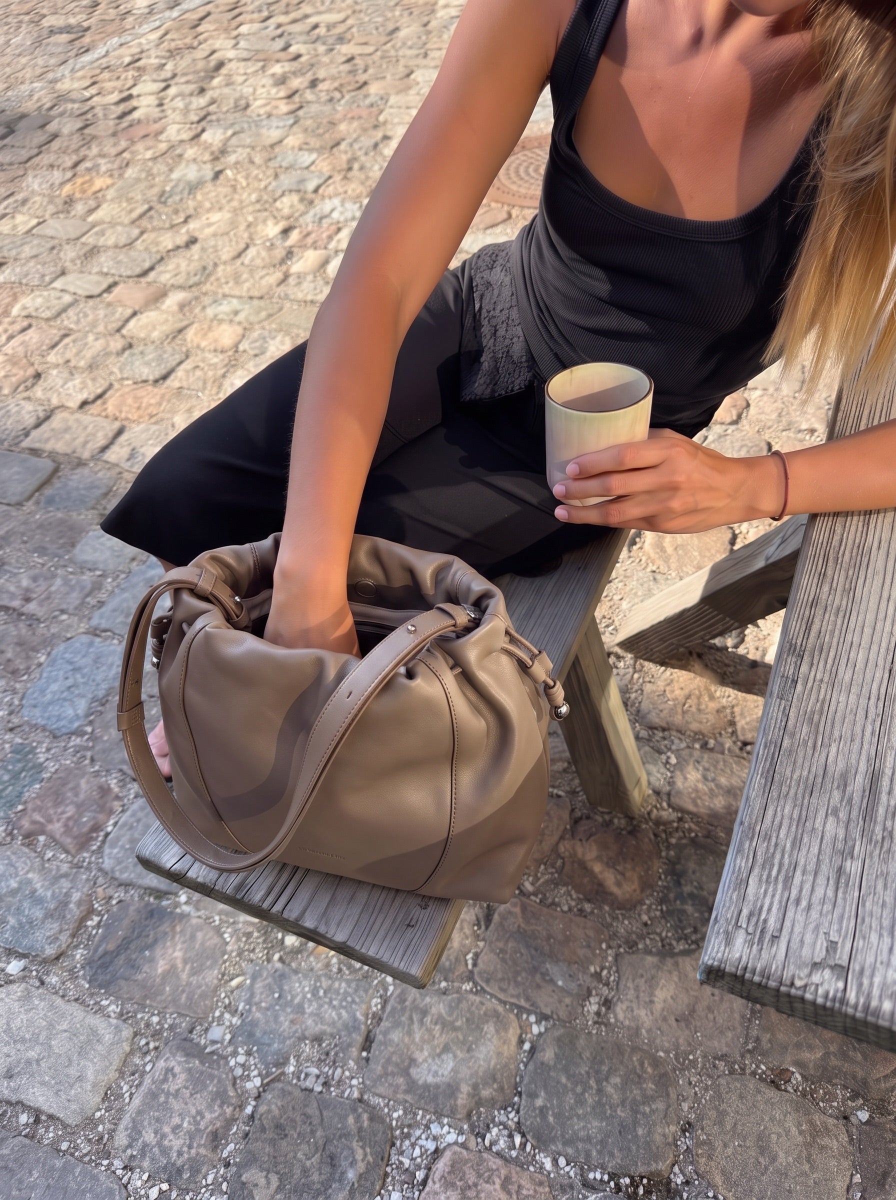 NAOMI BAG - GREY - Dinvintageshop