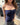 NAYA TUBE TOP - NAVY - Dinvintageshop