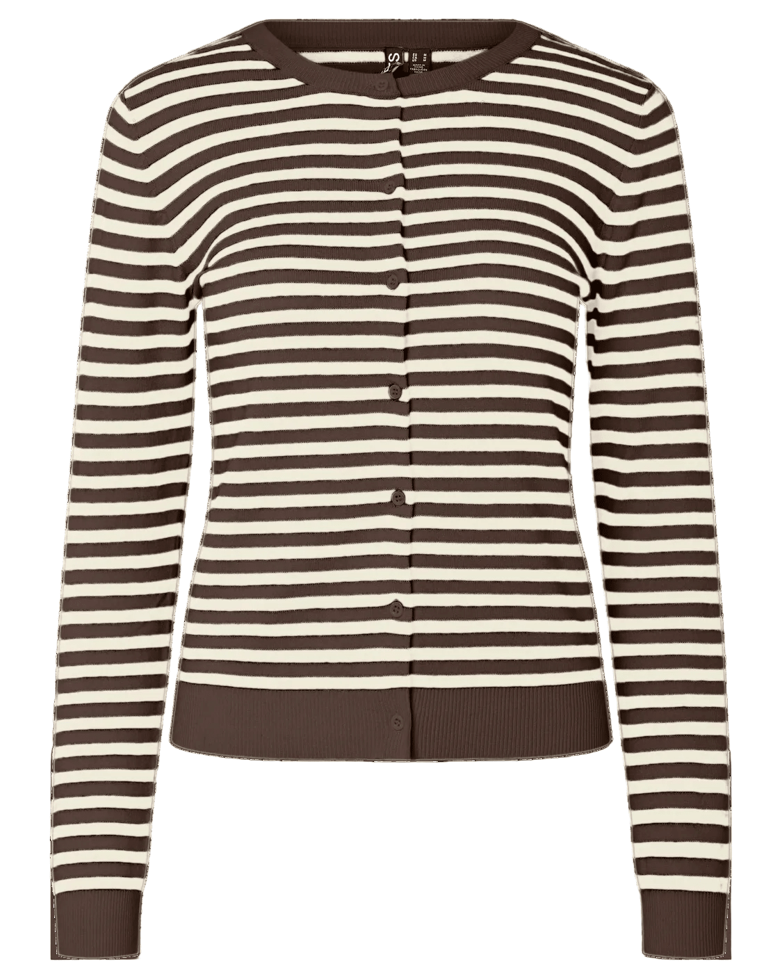 NORA KNIT CARDIGAN - HOT FUDGE/BIRCH - Dinvintageshop