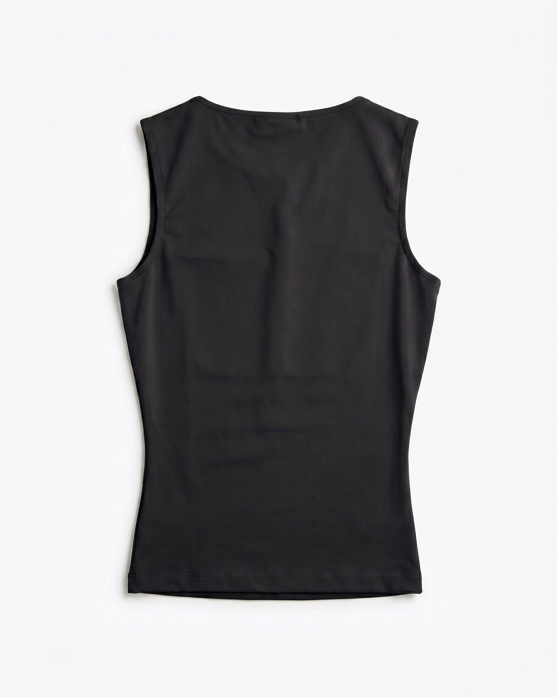 NORA VENDBAR TOP - BLACK - Dinvintageshop