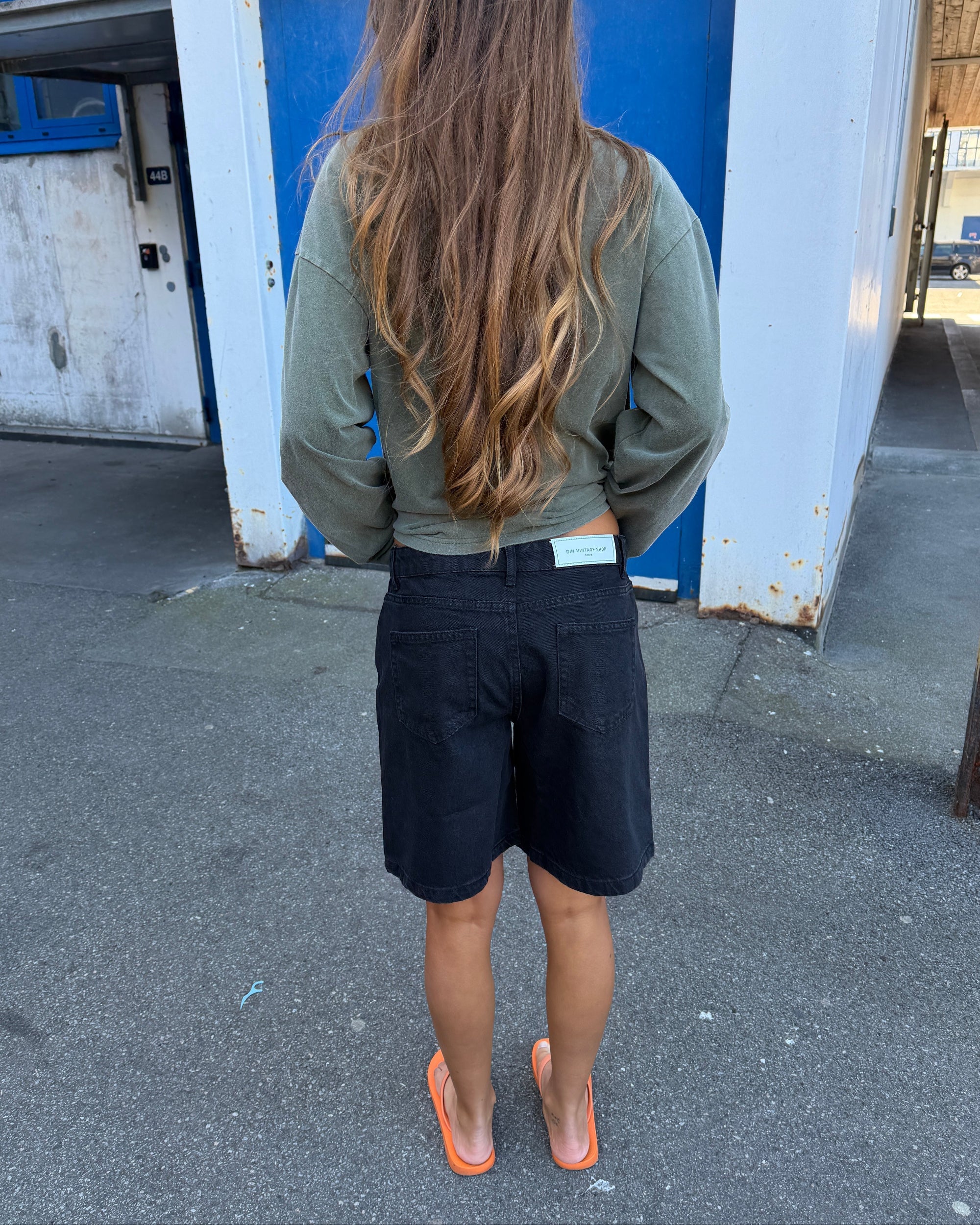 OLIVIA JORTS - BLACK - Dinvintageshop