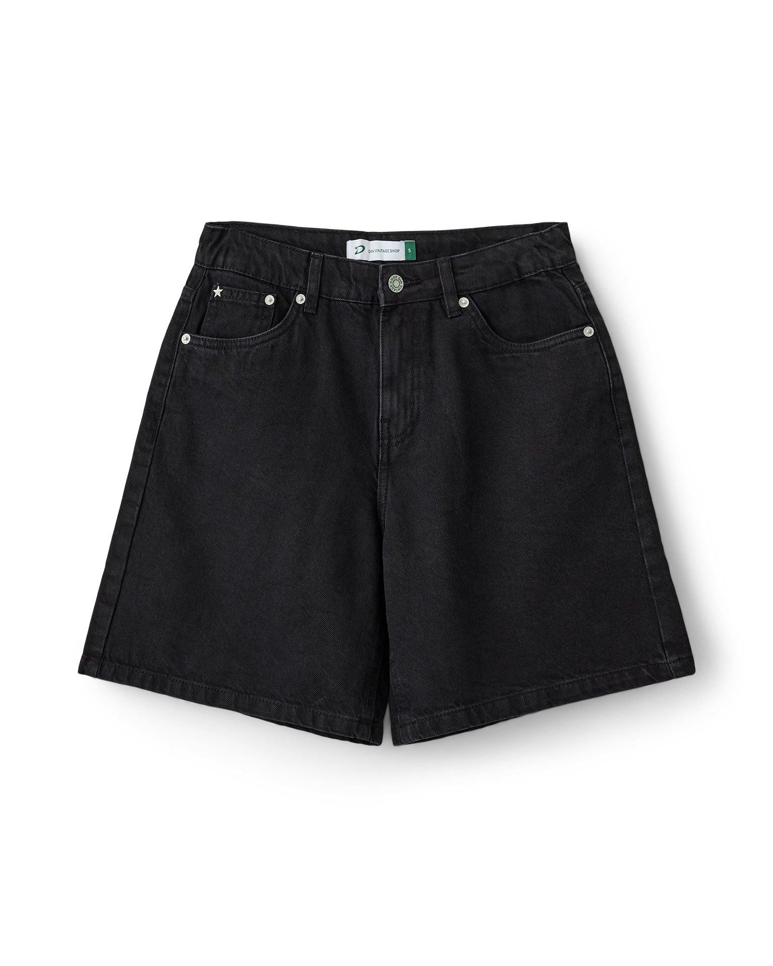 OLIVIA JORTS - BLACK - Dinvintageshop