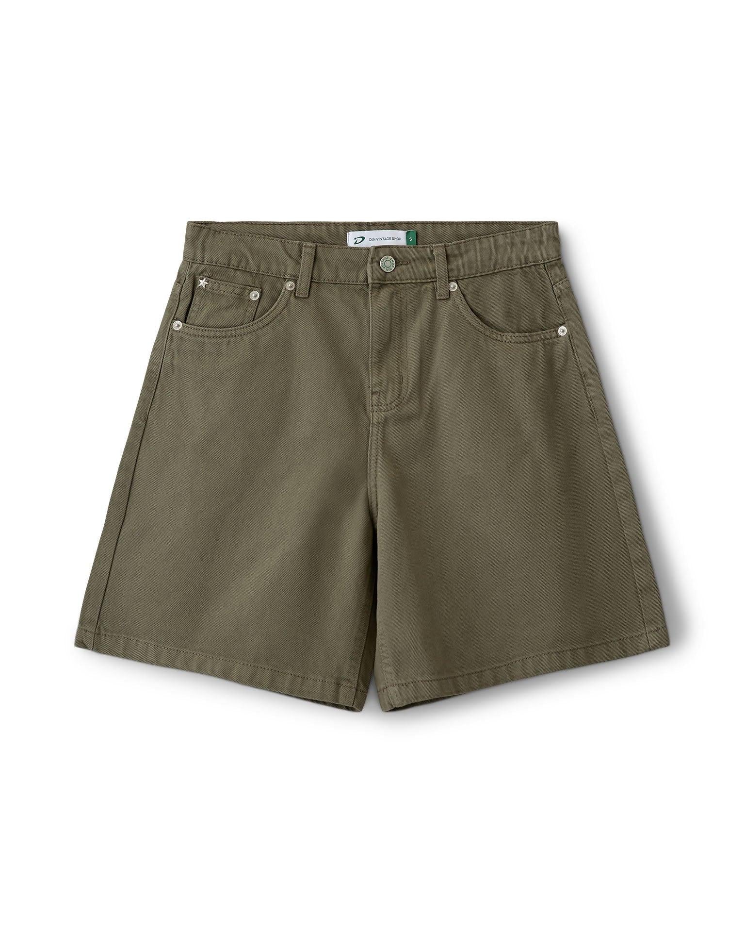 OLIVIA JORTS - DARK GREEN - Dinvintageshop