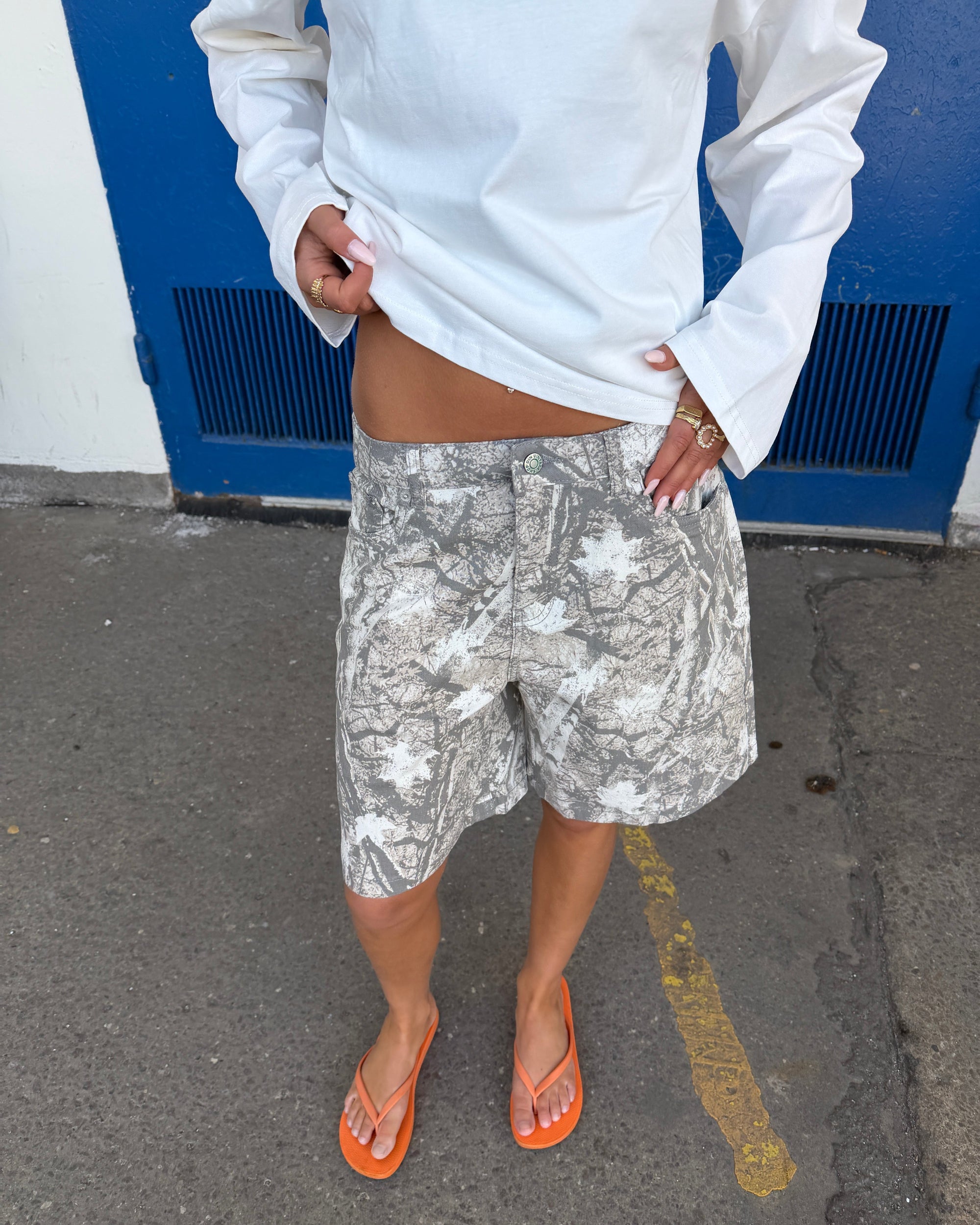 OLIVIA JORTS - GREY FOREST - Dinvintageshop