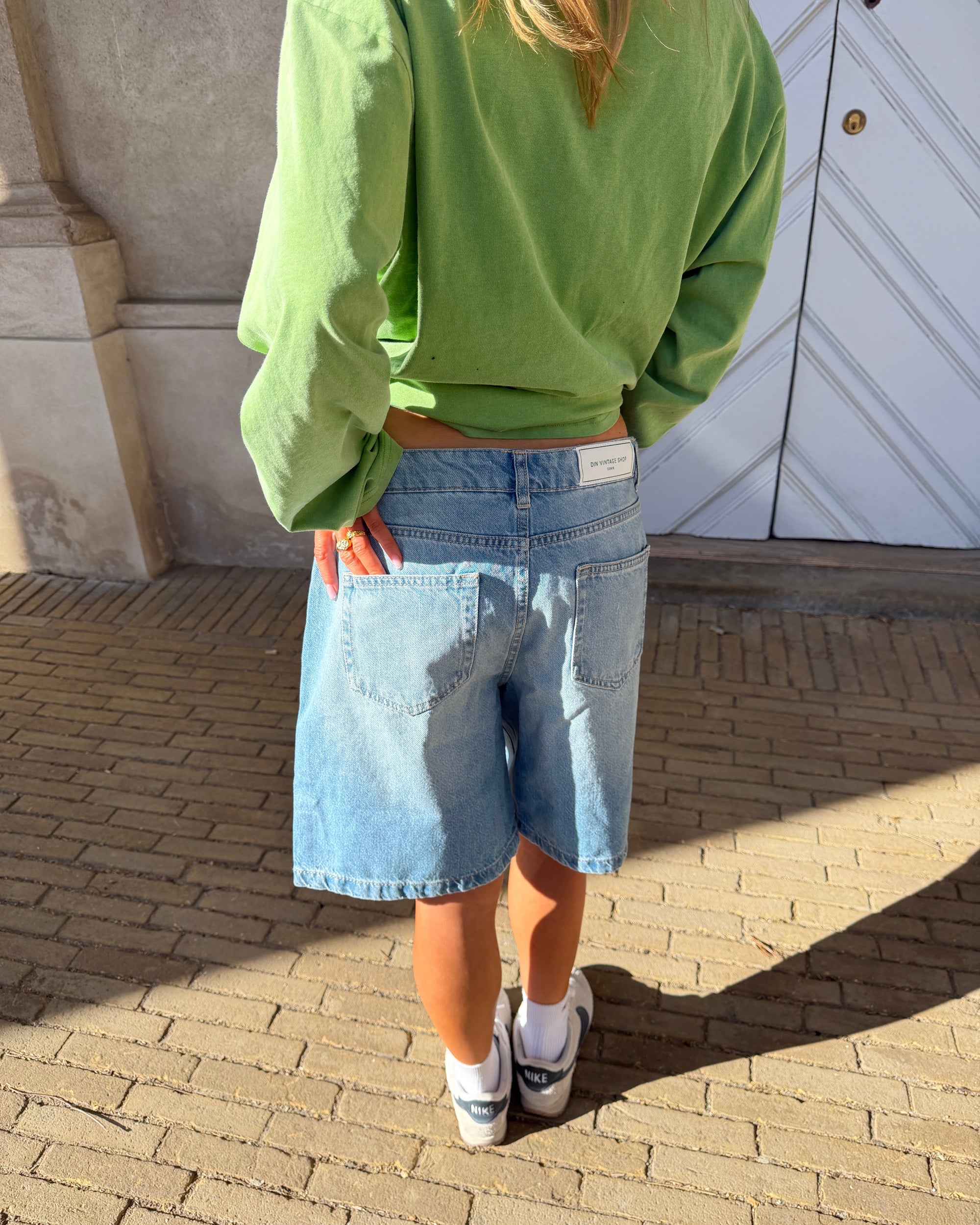 OLIVIA JORTS - LIGHT BLUE - Dinvintageshop