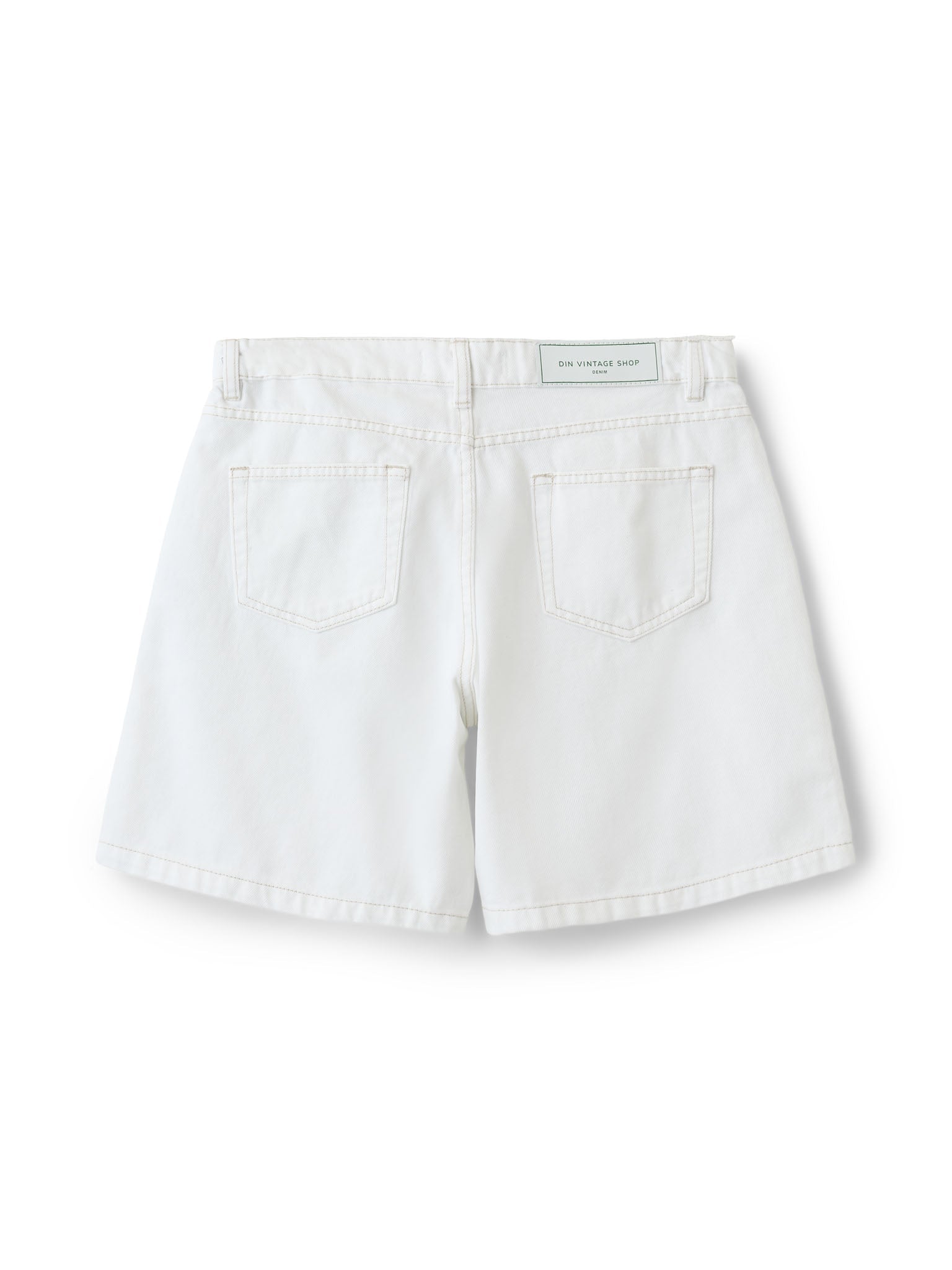 OLIVIA JORTS - WHITE - Dinvintageshop