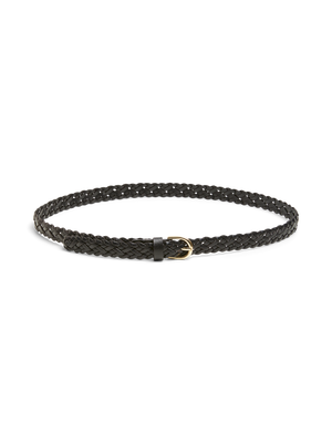 AVERY BRAIDED BELT - BLACK