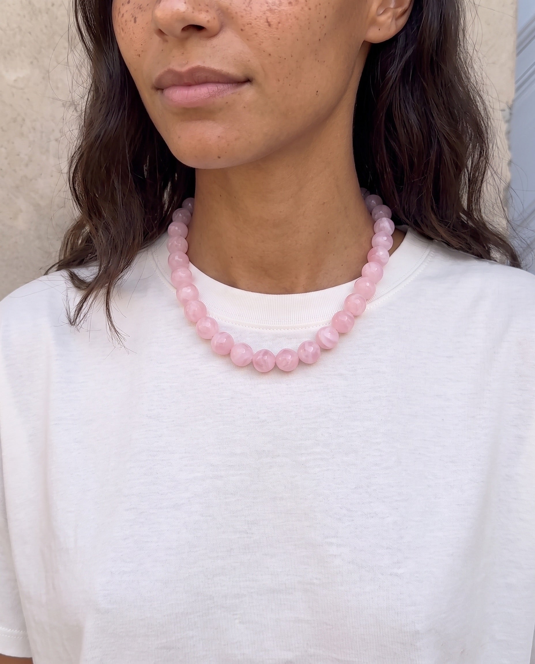 REGITSE HALSKÆDE - ROSEATE SPOONBILL - Dinvintageshop