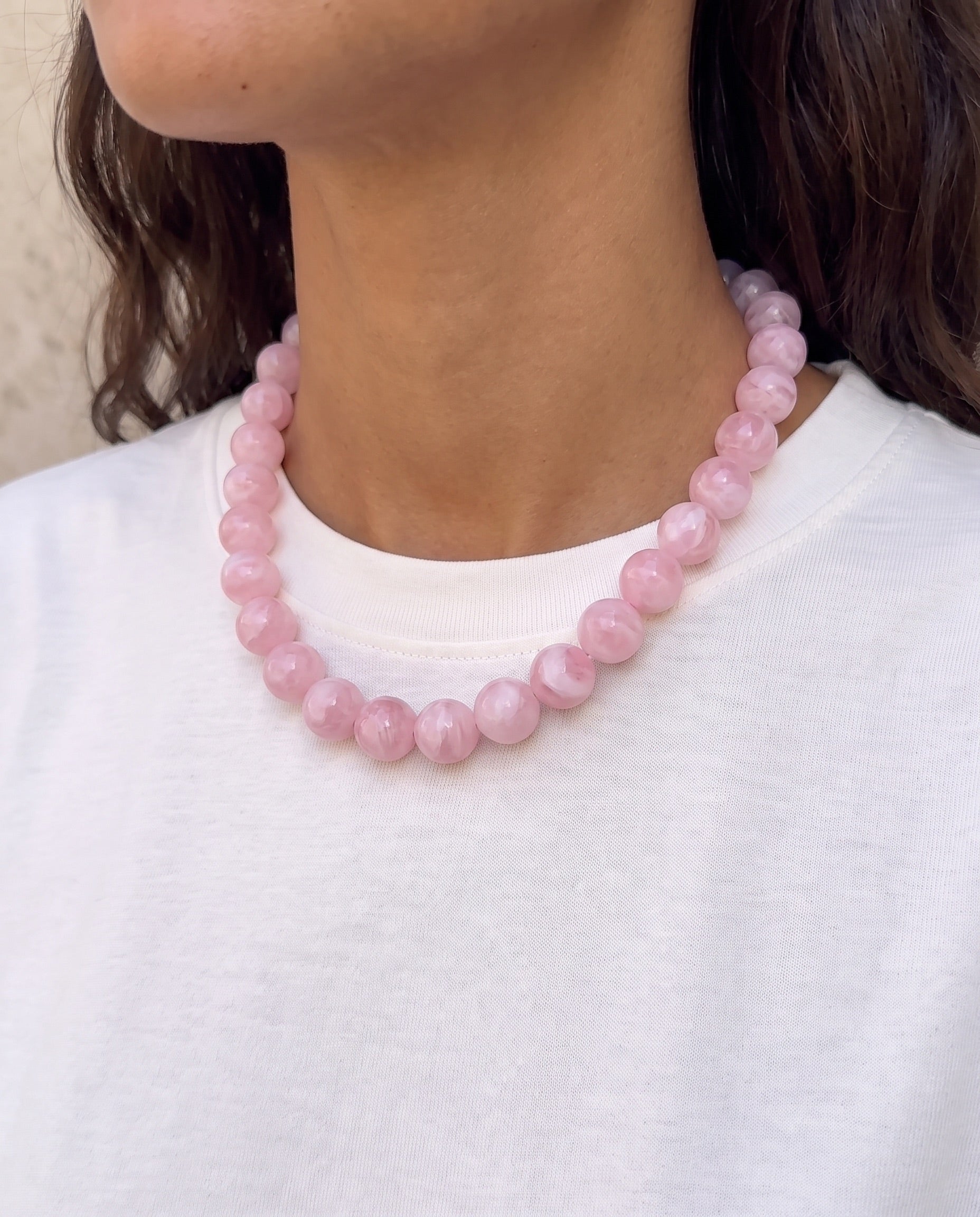 REGITSE HALSKÆDE - ROSEATE SPOONBILL - Dinvintageshop