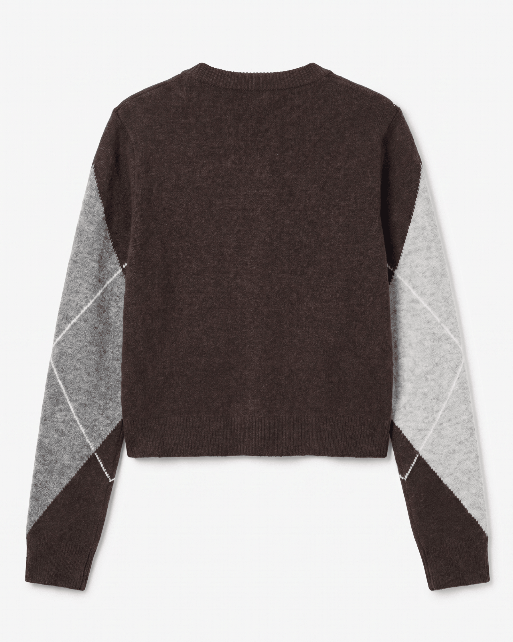 SALLY KNIT CARDIGAN - HOT FUDGE/GREY/BIRCH - Dinvintageshop