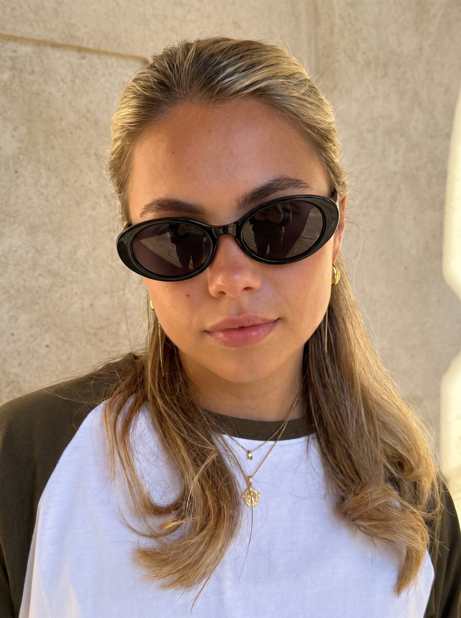 SANNA SOLBRILLER - BLACK - Dinvintageshop