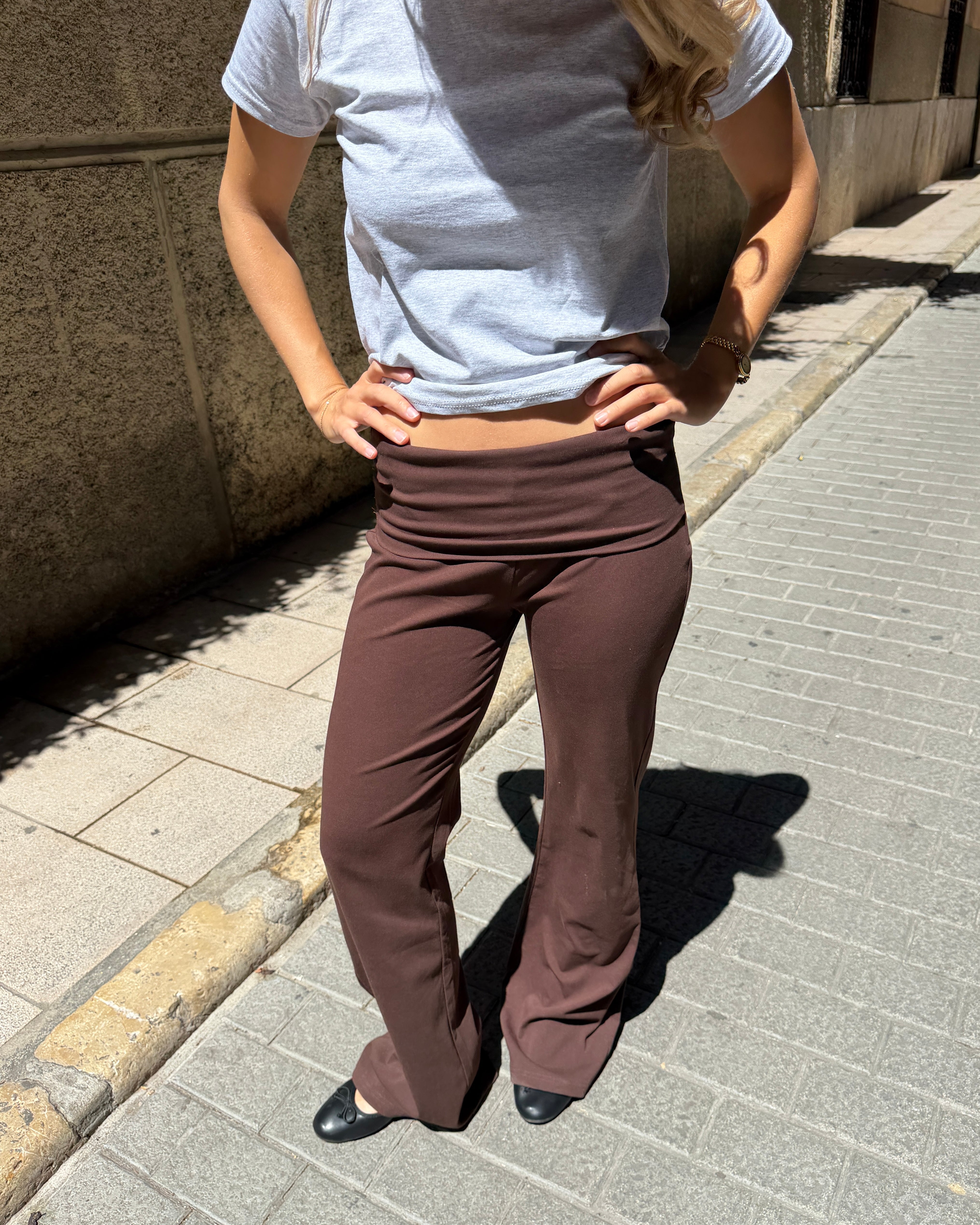 SASHA PANT - DARK BROWN - Dinvintageshop