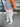 SASHA PANT - GREY/LIGHT PINK - Dinvintageshop