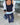 SASHA PANT - NAVY/LIGHT BLUE - Dinvintageshop