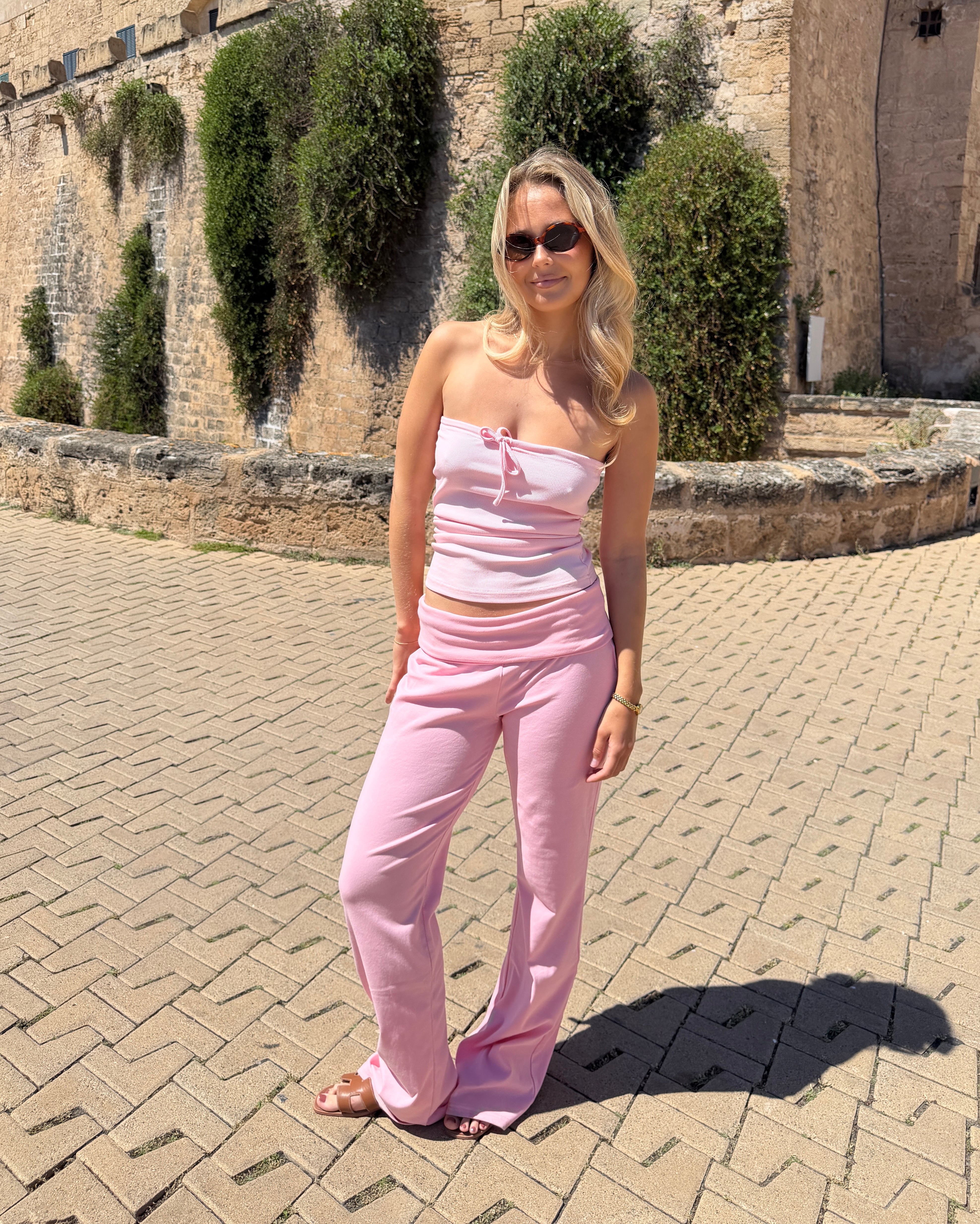 SASHA PANT - PINK - Dinvintageshop