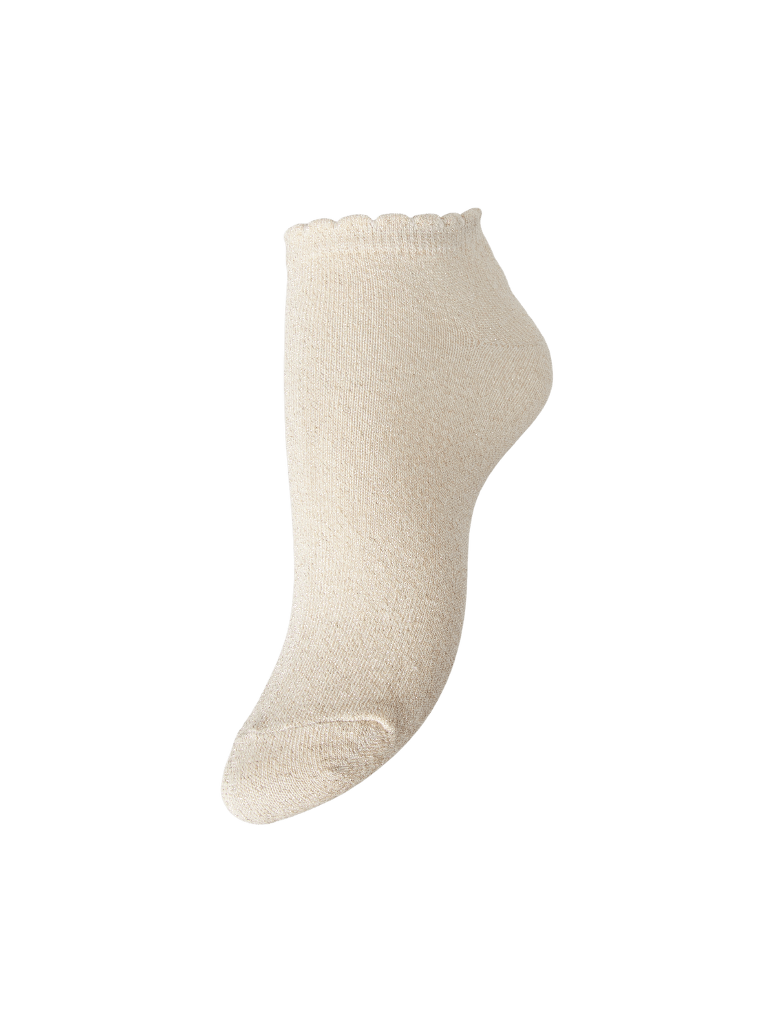 SEBBY GLITTER SNEAKER SOCK - BIRCH GOLD LUREX - Dinvintageshop